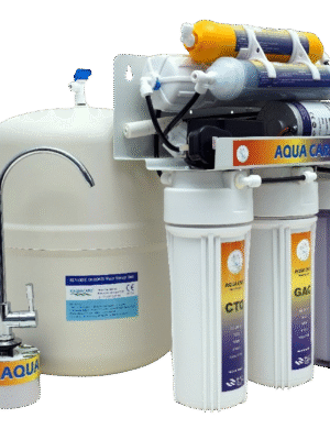 فلتر أكوا كير (Aqua Care) ذو ست مراحل يعمل بتقنية التحلية بالتناضح العكسي (RO – Reverse Osmosis)، فلتر أكوا كير (Aqua Care) ذو ست مراحل يعمل بتقنية التحلية بالتناضح العكسي (RO – Reverse Osmosis)،