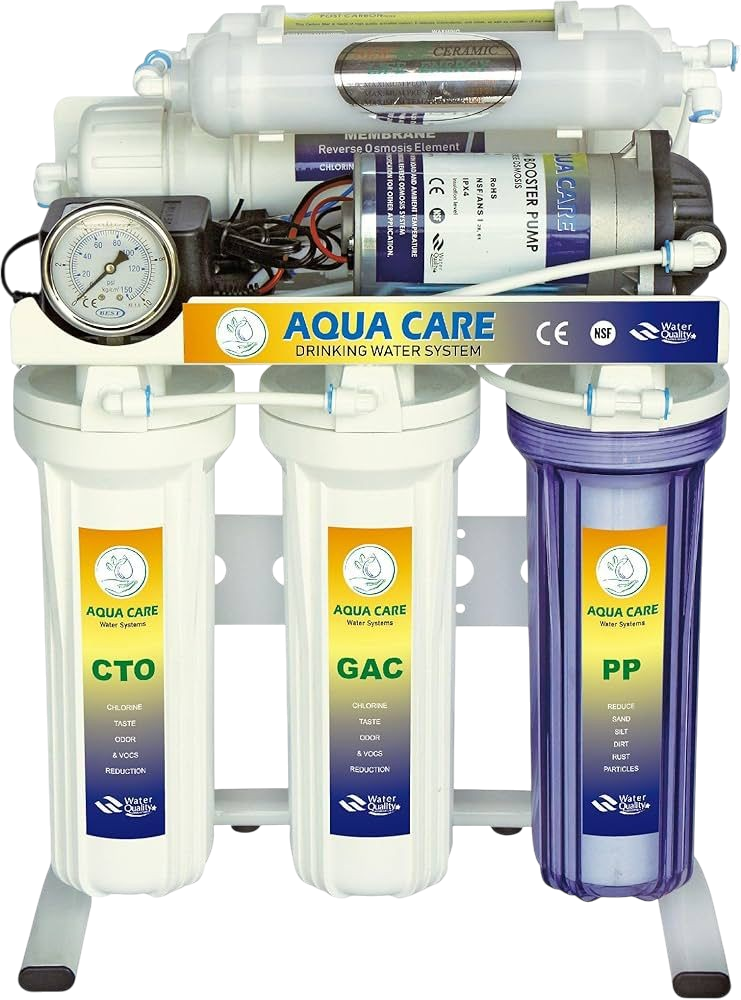 فلتر أكوا كير (Aqua Care) ذو ست مراحل يعمل بتقنية التحلية بالتناضح العكسي (RO – Reverse Osmosis)، 3 فلتر أكوا كير (Aqua Care) ذو ست مراحل يعمل بتقنية التحلية بالتناضح العكسي (RO – Reverse Osmosis)، - الصورة 3